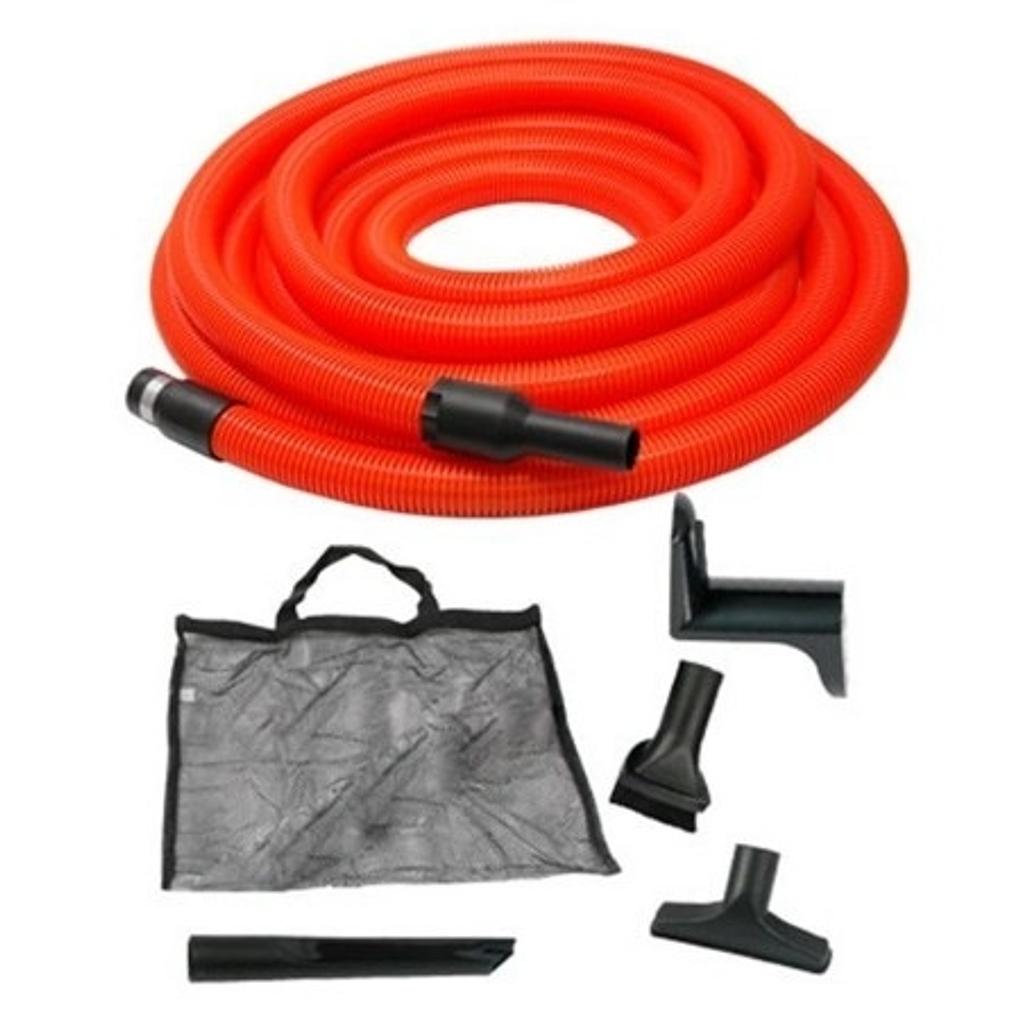 Ducted Vacuum Garage Hose and Tool Kit